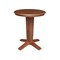 International Concepts 30 in. Solid Wood Round Top Pedestal Dining Table w/2 Counter Height Stools in Distressed Oak/Black K42-30RT-23-S46-6172-2 - alternate 2